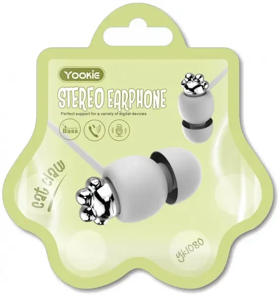 Гарнітура провідна Yookie YK1080 White
