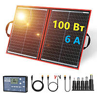 Монокристалічна сонячна панель Dokio FFSP100 Вт з контролером в комплектІ