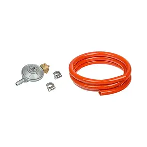 Комплект редуктор регулятор тиску в газовому балоні+шланг 1.5 м+2 хомути