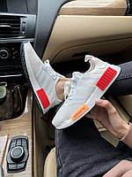 Кроссовки, кеды отличное качество Adidas NMD Grey Red Размер 38