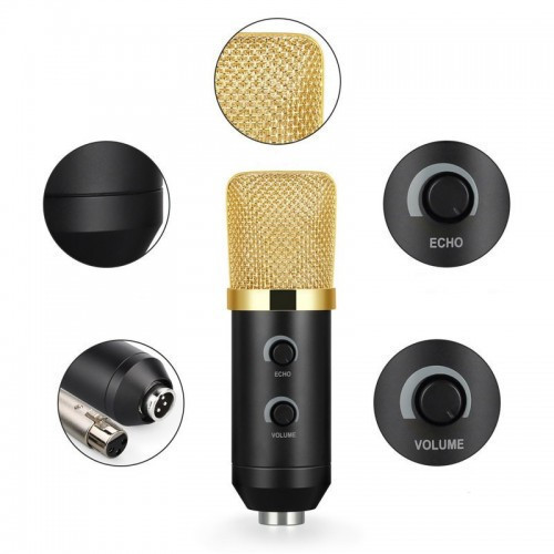 Микрофон студийный Music D.J. M - 800U со стойкой и ветрозащитой Микрофон для студийной звукозаписи GL_55 - фото 4 - id-p1739128491