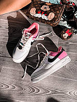 Кроссовки, кеды отличное качество Nike Air Force 1 White Pink Black Размер 36