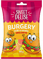 Жевательные конфеты Zelki Burgery Sweet Delise , 80 гр