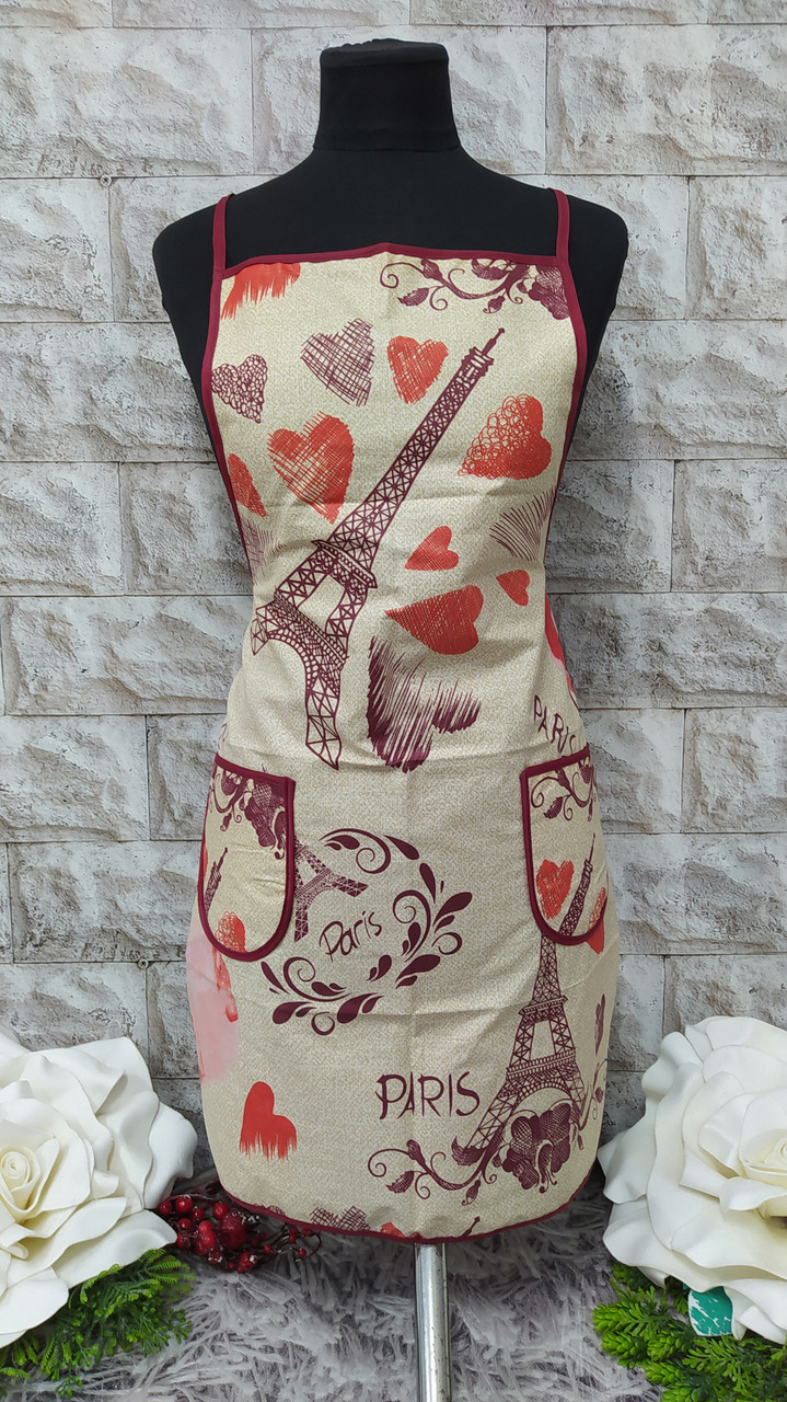 Фартух з надгрудником для кухні тканина бязь Н-950