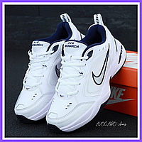 Кроссовки мужские и женские Nike Air Monarch white / Найк аир Монарх белые