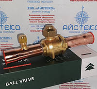 Шаровый вентиль GBC-19V, (3/4", 20,4м³/ч, c клапаном Шредера), HONGSEN