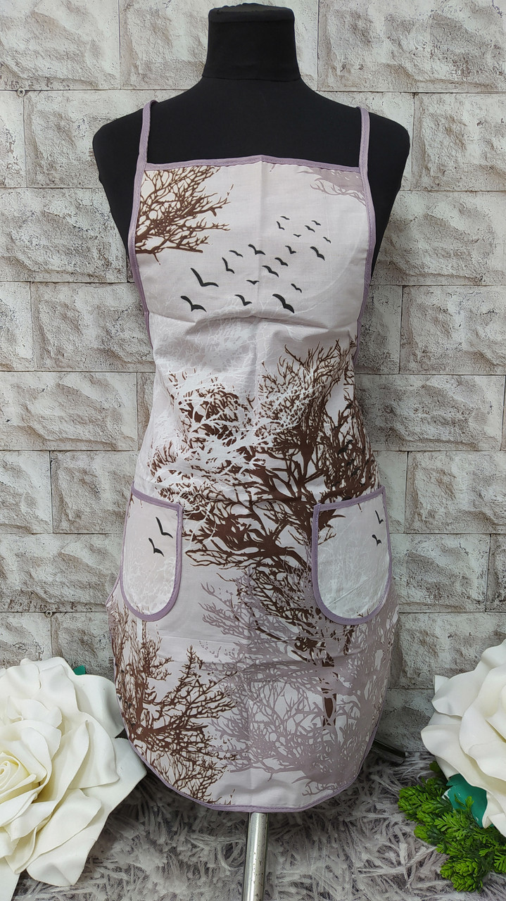 Фартух з надгрудником для кухні тканина бязь Н-950, фото 1