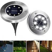 Уличные светильники на солнечной батарее Solar Disk Lights (4 шт)