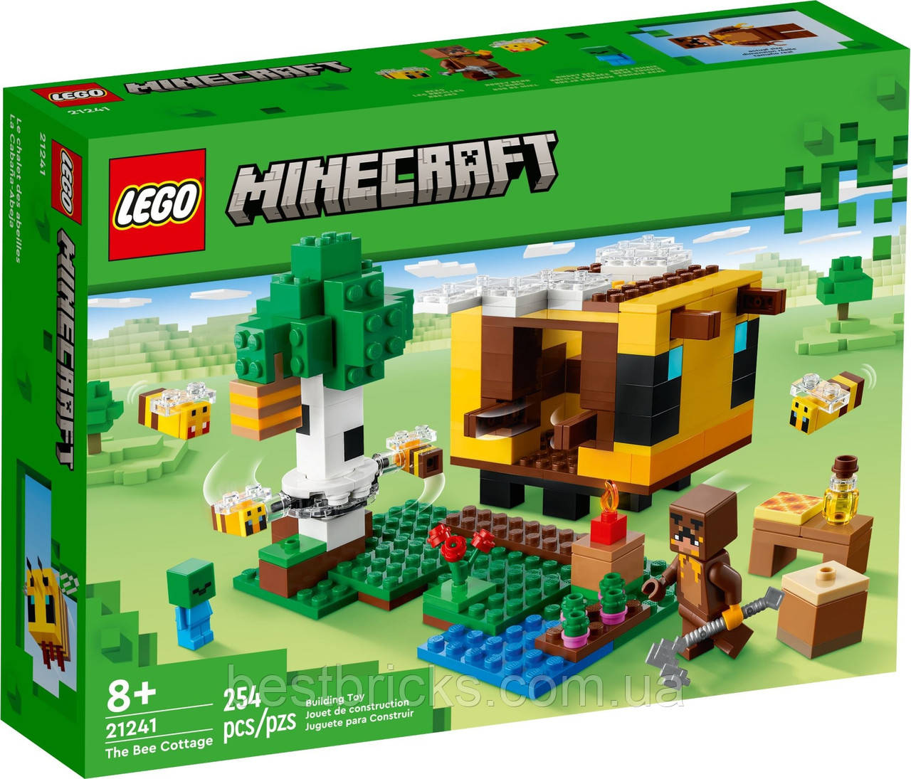 Lego Minecraft Бджолиний будиночок 21241, фото 1