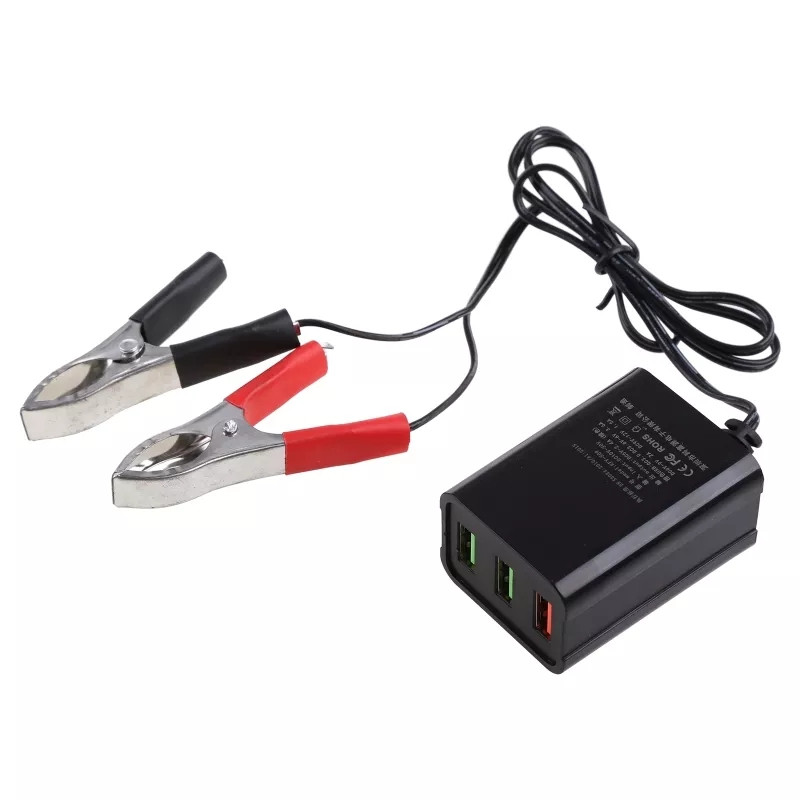 Зарядний пристрій usb 3.0 з крокодилом для акумуляторів