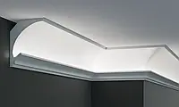 Карниз потолочный 115x90x1150 мм для LED освещения Tesori KD 201