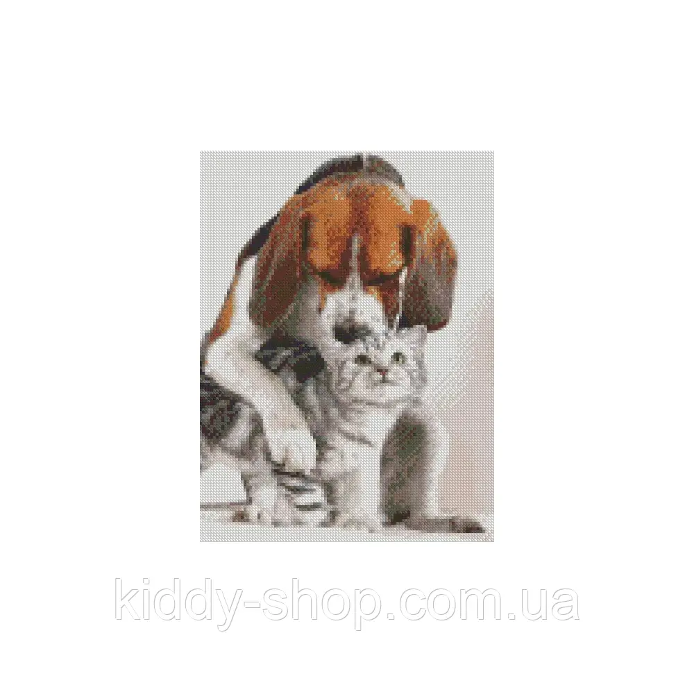 Алмазна картина на підрамнику Обійми друзів , 30х40см, фото 1