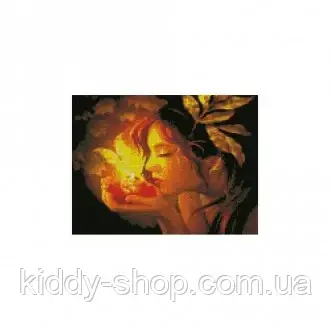 Алмазна картина на підрамнику Дівчина вогню , 30х40см, фото 1