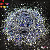 Глиттер декор для дизайна ногтей Galaxy Mix SR-1170