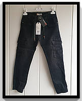 Джинсовые подростковые брюки на мальчиков GRACE 134--164см