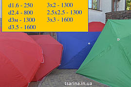 Торгова парасолька 3х2 3х3 д2.4м д3м д 3.5м Срібло., фото 2