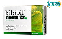 Bilobil Intense - экстракт листьев гинкго билоба для здоровья головного мозга, 120 мг, 60 кап. Польща