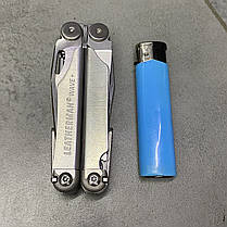 Мультиніструмент Leatherman WAVE+ Stainless Steel, нейлоновий чохол, карт. коробка, 18 інструментів, Сріблястий, фото 4
