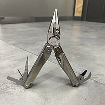 Мультиніструмент Leatherman WAVE+ Stainless Steel, нейлоновий чохол, карт. коробка, 18 інструментів, Сріблястий, фото 5