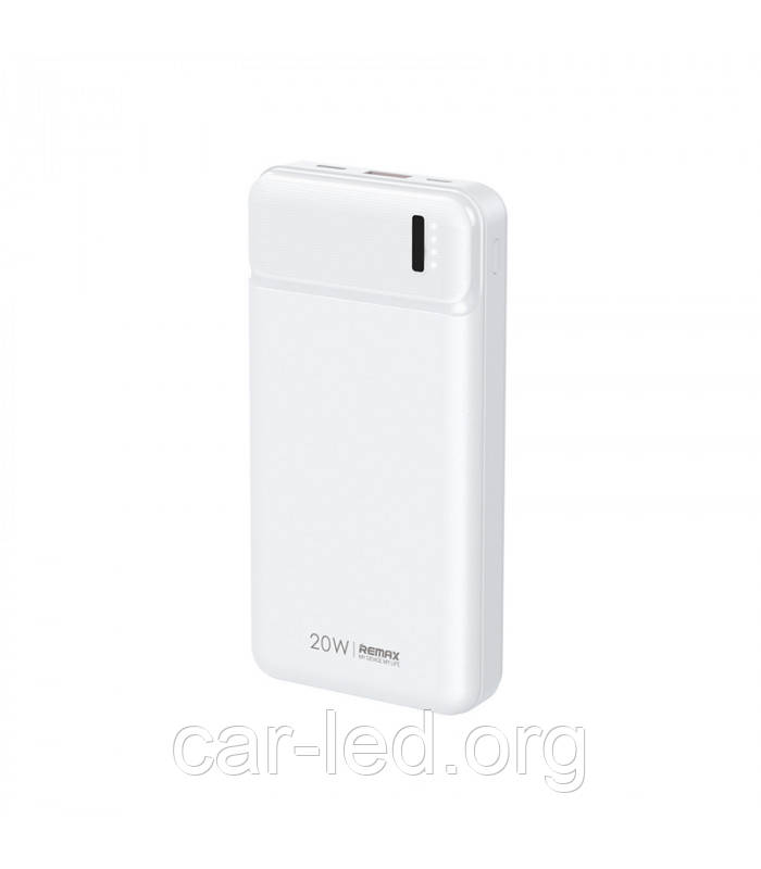 УМБ Повербанк (Power bank) Remax Pure Series 20Вт + 18Вт PD+QC 20000 мАг Білий (RPP-288)