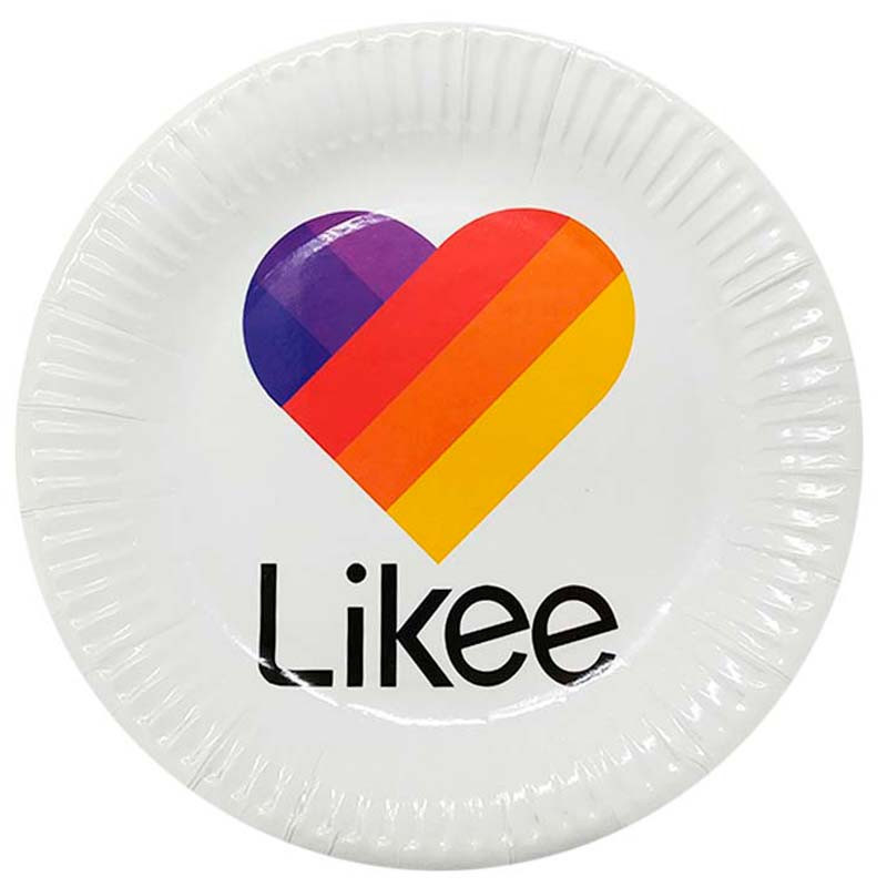 Набір одноразових паперових тарілок Likee, 8 шт