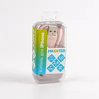 Дата-кабель Maxxter UB-L-USB-01GP 1m USB (тато) - Lightning (тато) Pink