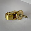 Ролик меблевий поворотний класика Brass Casters KM-RR-04 латунь полірована, фото 6