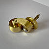Ролик меблевий поворотний класика Brass Casters KM-RR-04 латунь полірована, фото 5