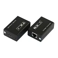 Переходник Voltronic HDMI (мама) - RJ45 (мама) Black