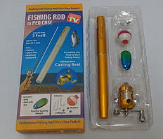 Вудка міні у формі ручки FISHING ROD IN PEN CAS