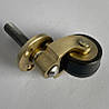 Ролик меблевий класика Brass Casters KM-RR-041-R латунь, фото 6