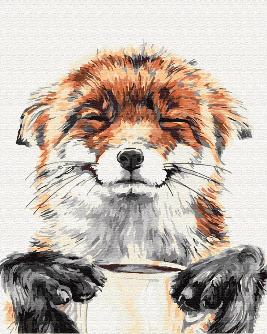 Картина за номерами Задоволена лисичка 40*50 см Brushme BS 32220