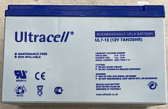 Аккумулятор Ultracell UL7-12 12V 7Ah AGM