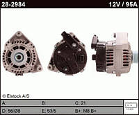 Генератор реставрация на BMW 318 tds E36 CA1247, 14V-95A