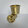 Колесо меблеве поворотне KM-RR-88 Gold Brass класика, латунь, фото 8