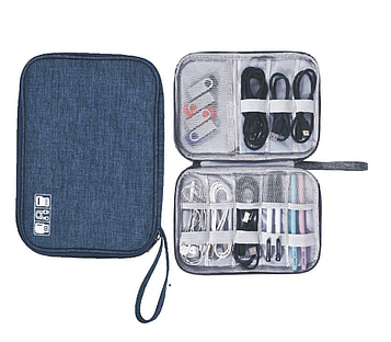Дорожній органайзер для проводів / Кейс для флешок / Сумка-органайзер для кабелів