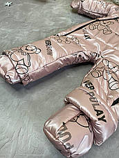 Дитячий демісезонний цільний комбінезон 80 розмір - осінньо-весняний комбінезон для дітей від 0 до 18 міс, фото 4