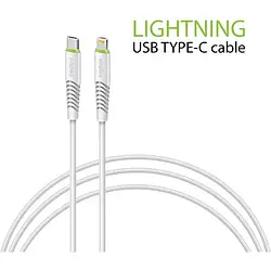 Дата-кабель Intaleo CBFLEXTL1 USB-C (тато) - Lightning (тато) 1.2m White 1283126504099