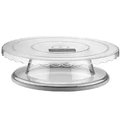 Підставка для торта обертова 27х7.4 см із пластику Bora Plastik