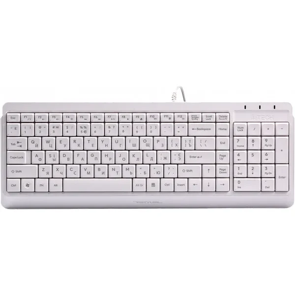 Клавіатура A4Tech FK15 White (4711421956888) USB