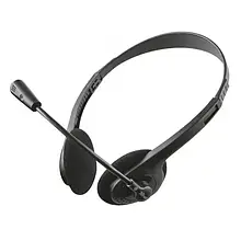 Накладні навушники TRUST Primo Chat Black з мікрофоном, 3.5mm
