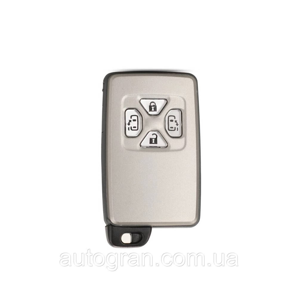 Корпус смарт ключа Toyota Prius Rav4 Highlander LC200 LC150 Camry Corolla 4 кнопки