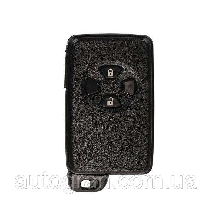 Корпус смарт ключа Toyota Auris Yaris Rav4 Corolla Prius Highlander LC200 LC150 чорний, фото 1