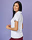 Жіноче медичне поло біле з вишивкою "Зубик", фото 3