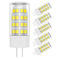 5 світлодіодних ламп G4, 51 * 2835 SMD, 500 люменів, 5 Вт, AC/DC 12 В,