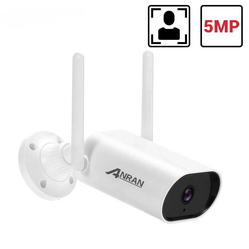 ANRAN 5MP LAN IP / WiFi - камера зовнішнього відеоспостереження двобічного аудіо