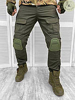 Військові чоловічі штани Idogear G3 Oliva / Тактичні оливкові штани для військових (арт. 12698)