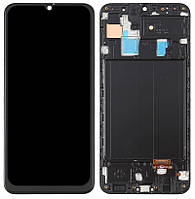 Дисплей Samsung Galaxy A30 A305 з тачскрином і рамкою, OLED, Black