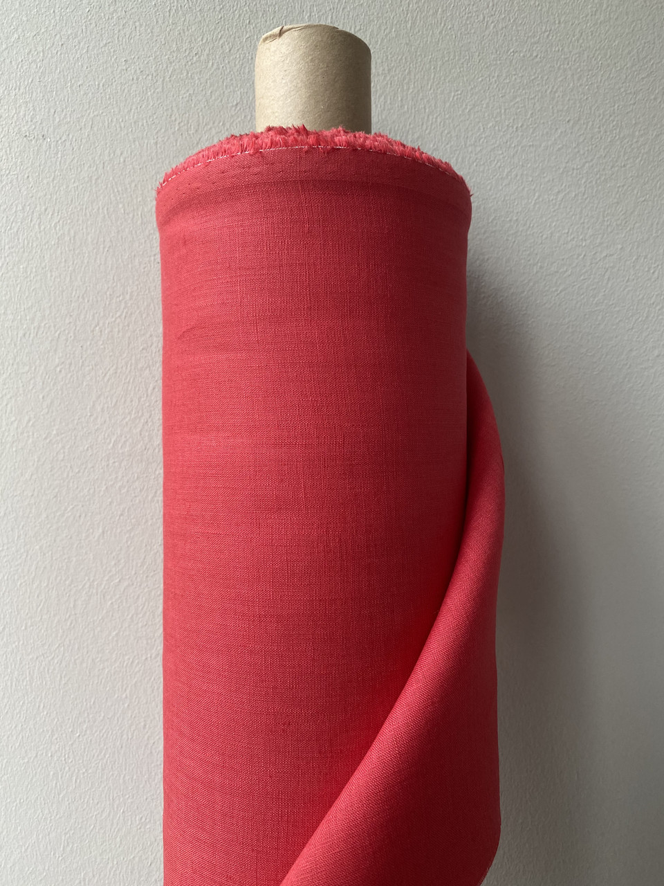 Червона 100% лляна тканина, колір 585/1427