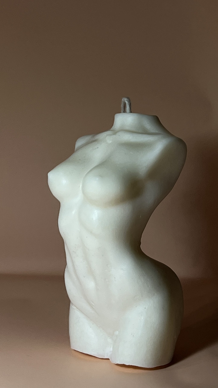 Свічка з соєвого воску «Жіноче тіло" - фото 2 - id-p1739290031